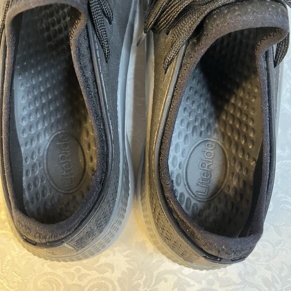 EUC Crocs Women's 9 Literide 360 Pacer Black Walking Shoes Waterproof MINT! - Picture 9 of 10